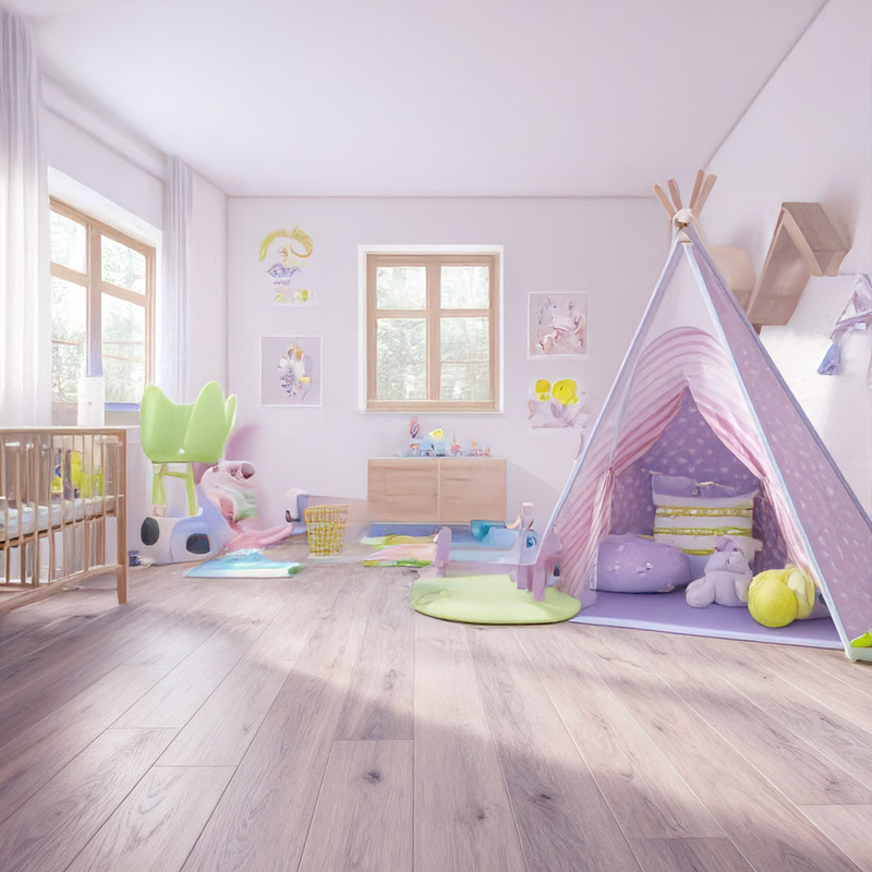 royal parquet oxford classic chalked oak engineered wood flooring in kids room