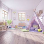 royal parquet oxford classic chalked oak engineered wood flooring in kids room