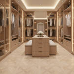 RP Chelsea Square Versailles Dove 14 Parquetry Wood Flooring Dressingroom