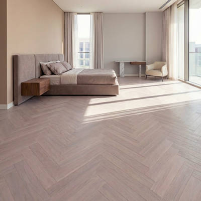 RP Herringbone Classic Tundra 08 Swatch Engineered Wood Flooring Bedroom