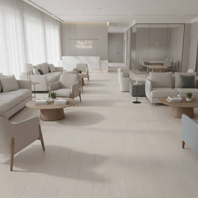 RP Bernera Supreme Steel 22 Engineered Wood Flooring Reception Area