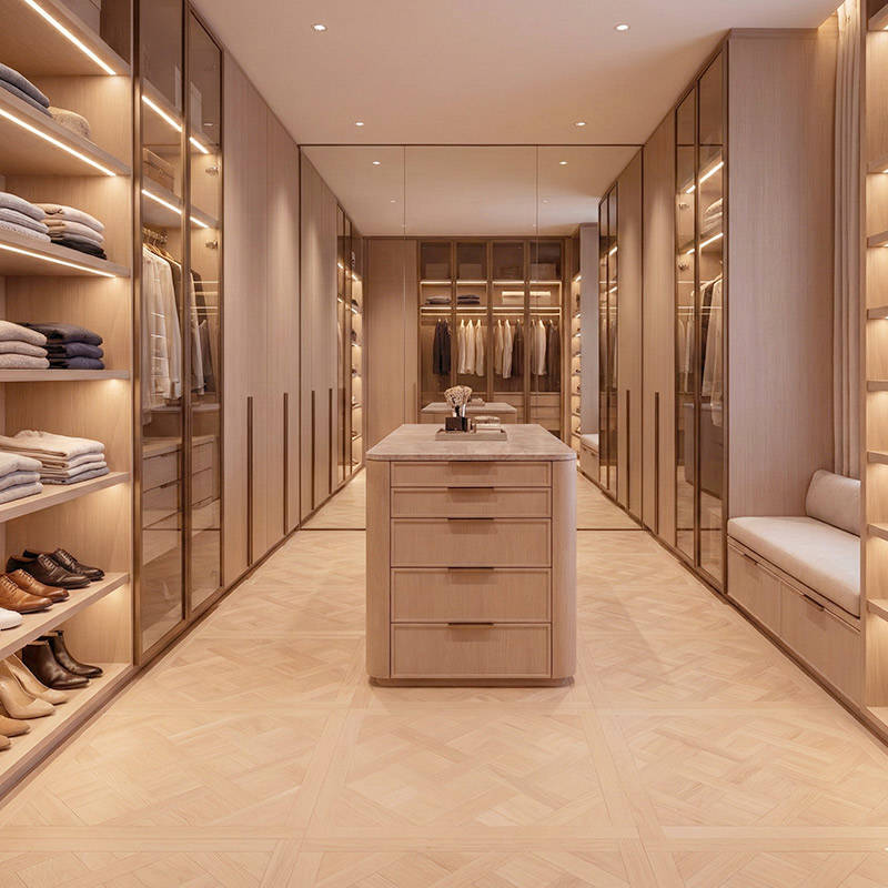 RP Chelsea Square Versailles Honeycombe 13 Parquetry Wood Flooring Dressingroom