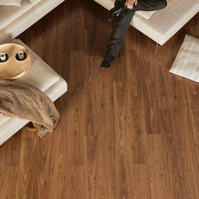 living space with waterproof oiled walnut el1043 laminate flooring