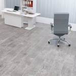 white rustical gerbur verdi laminate flooring in home office
