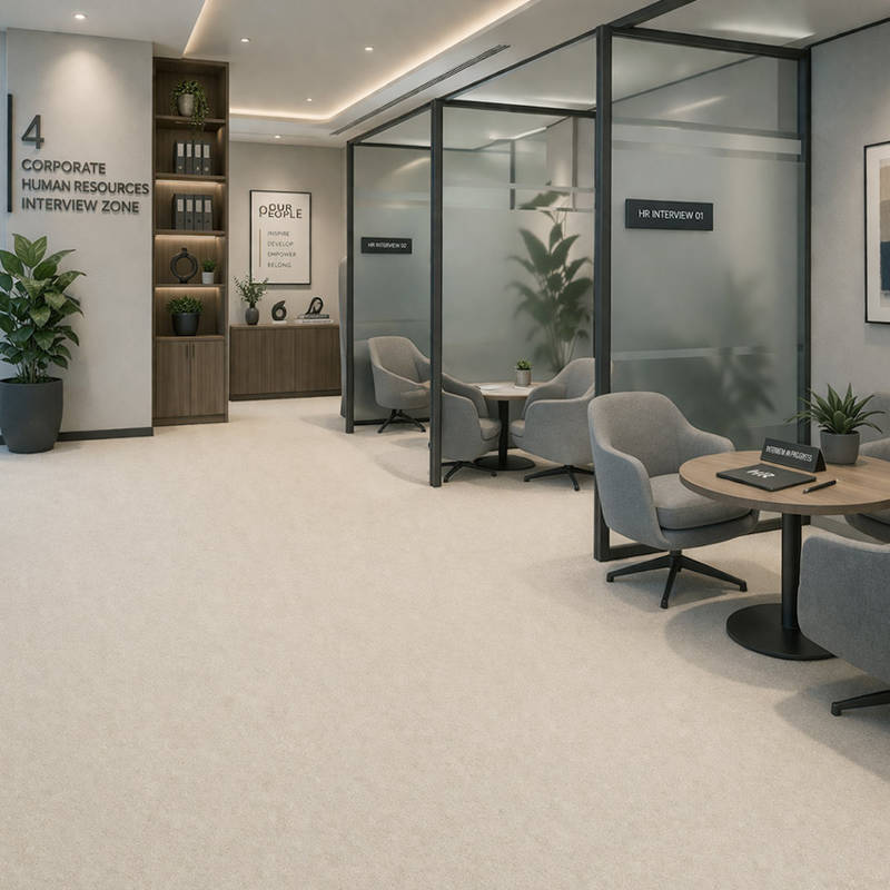 Anemone Carpet Tiles CRP BLT ANMN 0Corporate HR Interview Zone