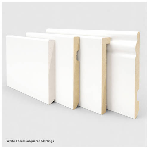 White Foiled Lacquered Skirting