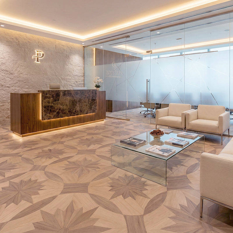 RP Chelsea Square Magnificence Cask 16 Office Reception Parquetry Wood Flooring