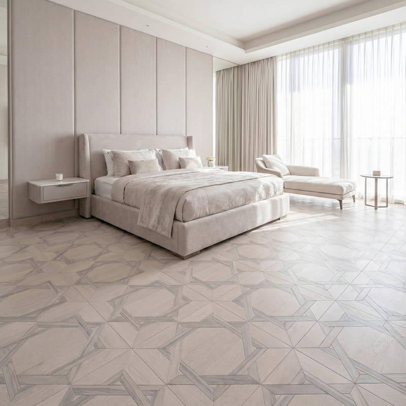 RP Chelsea Square Linear Vogue Ivory 06 Bedroom Parquetry Wood Flooring