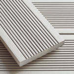 warm grey smart decking boards with grooves