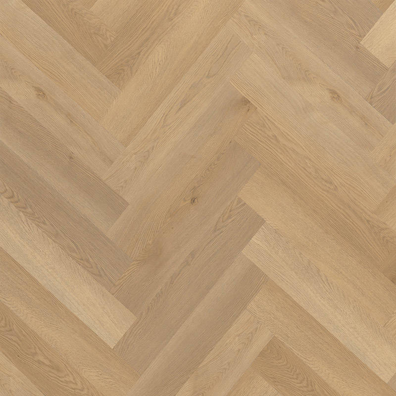 Classic Dark Oak Vinyl Click Herringbone Swatch