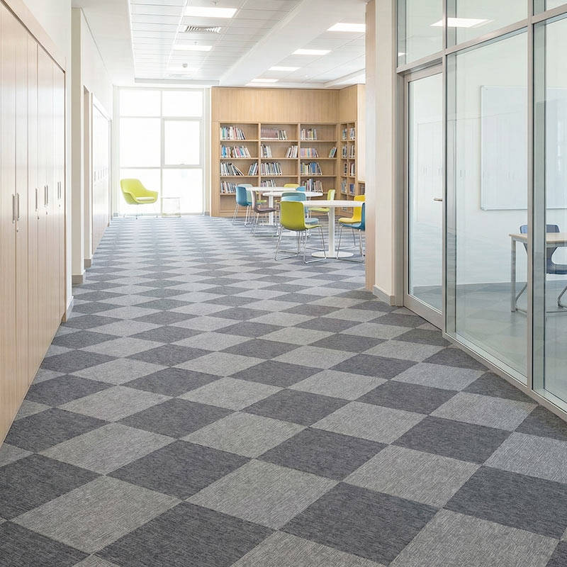 british carpet mills hurricane 4 carpet tiles in library