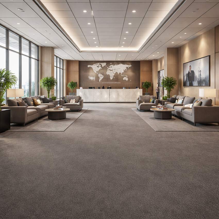 Wall To Wall Carpet Tiles Balta Lily CRP BLT LIL 07 International Business Centre Executive Visitor Lobby