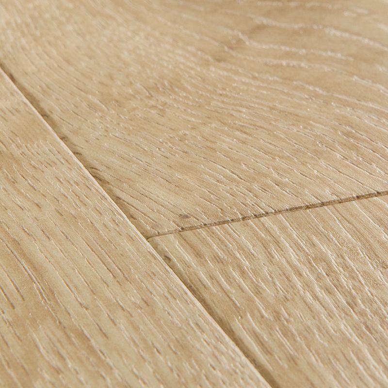 wood grain of a classic laminate oak beige floor