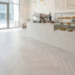 RP Boa Hybrid Herringbone Steel 22 Engineered Wood Flooring Cofee Shop Flooring