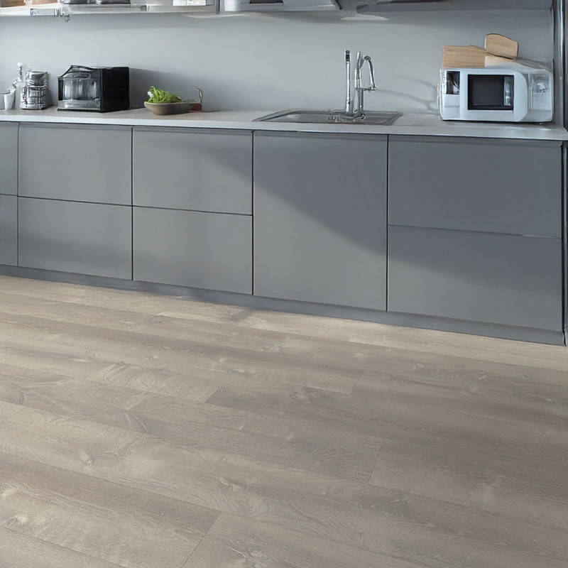 QS Pulse Sand Storm Oak Warm Vinyl Click Flooring Kitchen