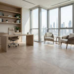 RP Chelsea Square Gilded Lines Dove 14 Home Office Parquetry Wood Flooring