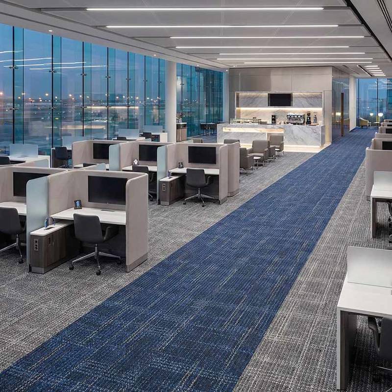 british carpet mills blue casini 558 carpet tiles in office