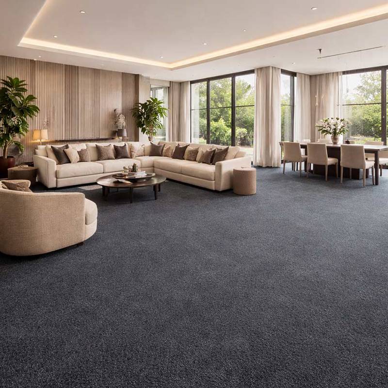 Wall To Wall Carpet Tiles Balta Lily CRP BLT LIL 05 Villa Open Plan Living And Dining Hall