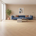 RP Chevron Butterscotch 19 Engineered Wood Flooring Livingroom