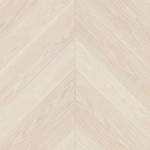 SH Cotton White Engineered Chevron Wood Flooring Swatch
