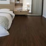 walnut gerbur wagner laminate flooring in bedroom