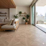RP Chelsea Square Elegant Wave Dove 14 Parquetry Wood Flooring Livingroom Lounge