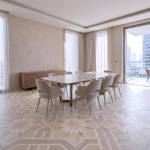 RP Chelsea Square Art Mosaic Ivory 06 Dinningroom