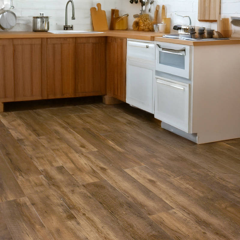 Gerbür Essential Lvt Flooring Distressed Henna Kitchen