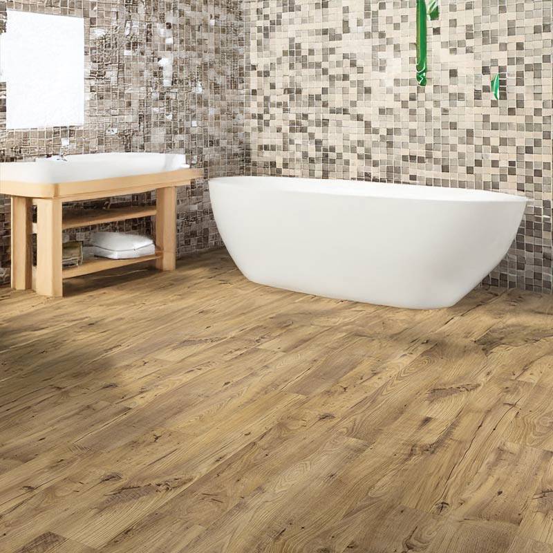 QS Balance Vintage Chestnut Natural Bathroom Lvt Click Wood Effect