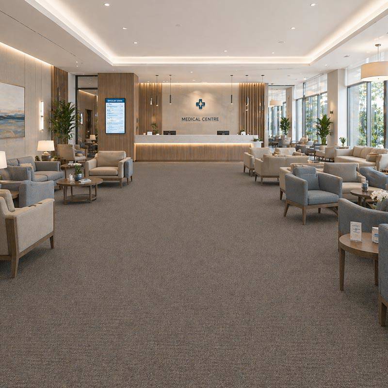 Wall To Wall Carpet Tiles Balta Marilyn CRB BLT MRLN 07 CRB BLT MRLN 08 Modern Healthcare Lobby