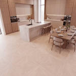 RP Chelsea Square Elegant Wave Tundra 08 Parquetry Flooring Kitchen