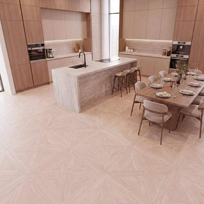 RP Chelsea Square Elegant Wave Tundra 08 Parquetry Flooring Kitchen