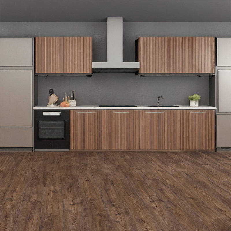 QS Pulse Autumn Oak Chocolate Vinyl Click Kitchen
