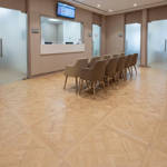 RP Chelsea Square Versailles Butterscotch 19 Parquetry Wood Flooring Clinic Waiting Area
