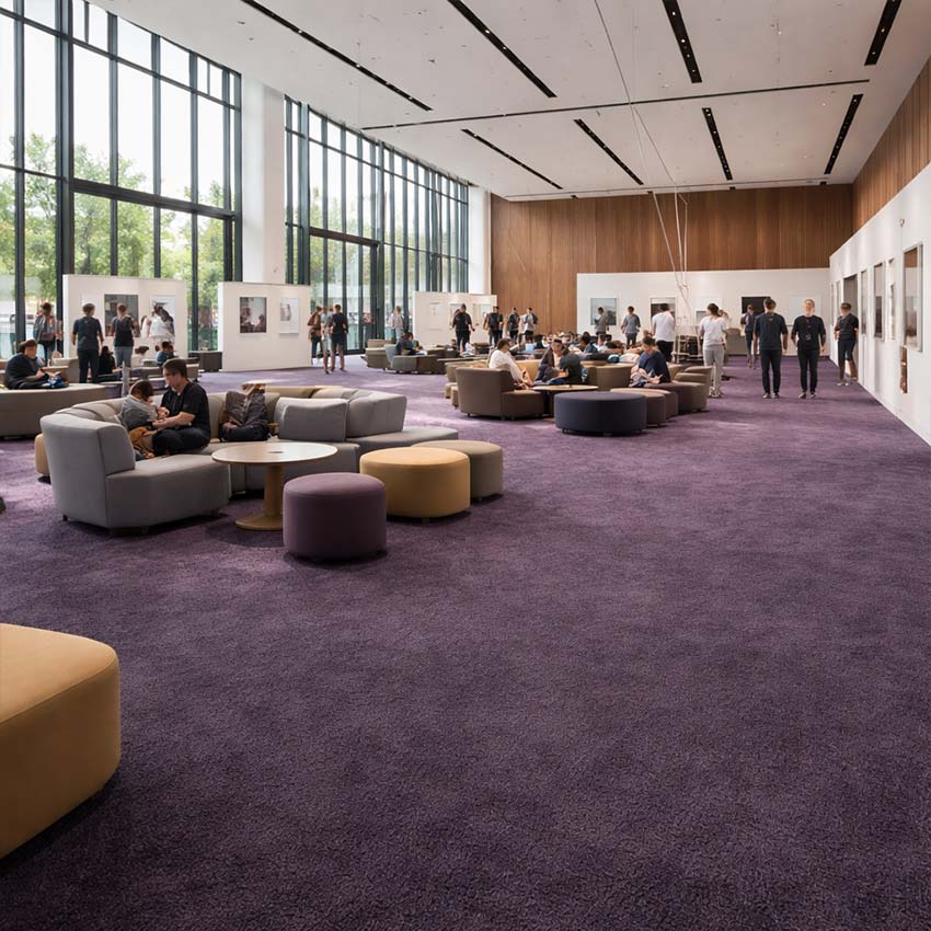 Wall To Wall Carpet Tiles Balta Lily CRP BLT LIL 06 Cultural Centre Indoor Gathering Hall