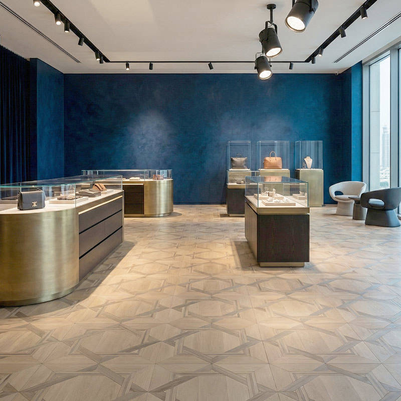 RP Chelsea Square Linear Vogue Tawny 15 Boutique Parquetry Wood Flooring