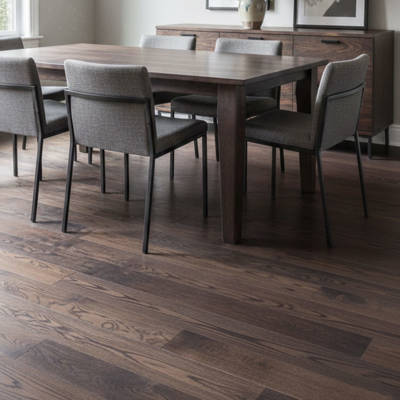 SH Black 08 Engineered Wood Flooring Decorum Dinning Room Flooring