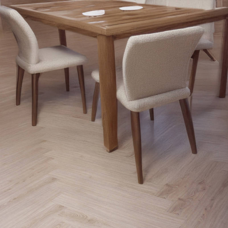 Gerbür Nature LVT White Willo Table Chair