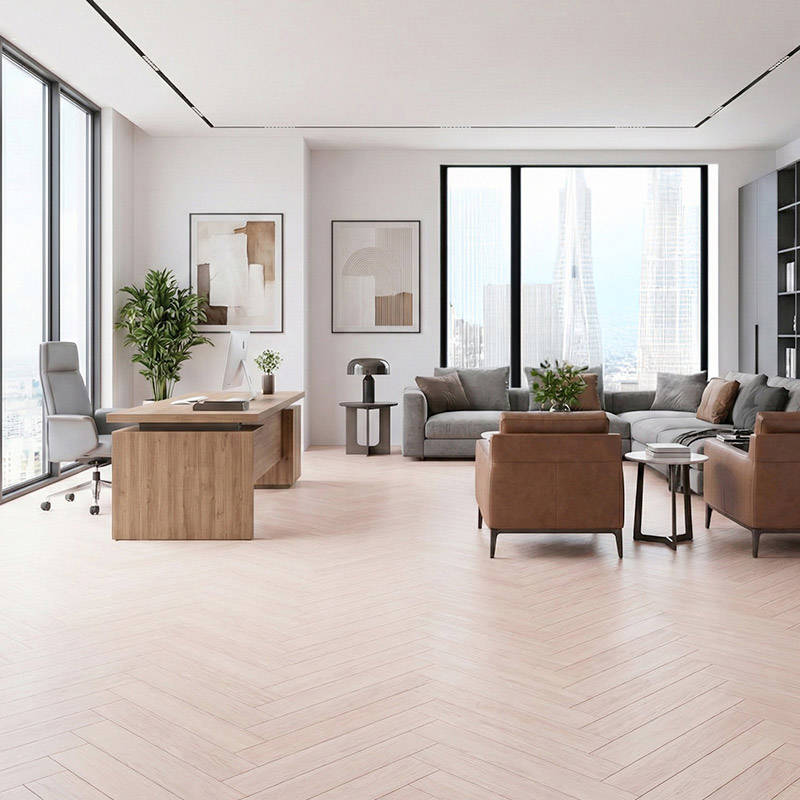 RP Herringbone Classic Mist 07 Home Office Parquet Wood Flooring