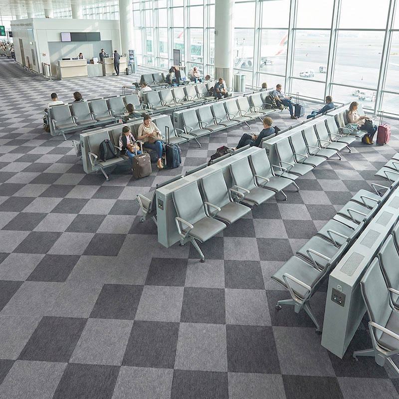 british carpet mills hurricane 4 carpet tiles in airport