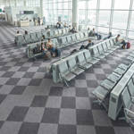 british carpet mills hurricane 4 carpet tiles in airport