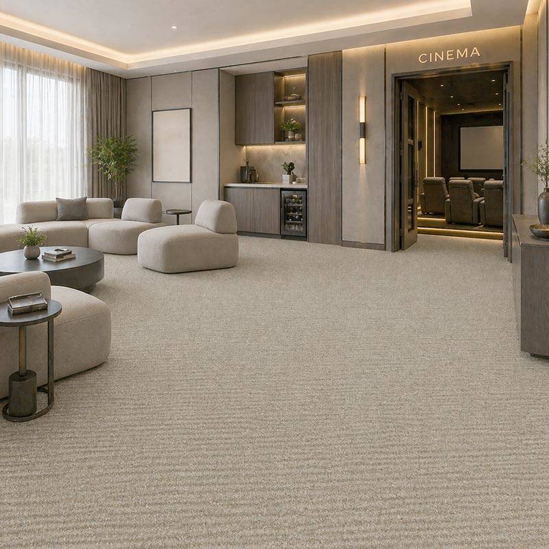 Wall To Wall Carpet Tiles Balta Marilyn CRB BLT MRLN 02 Villa Private Cinema Lounge Pre Function Area