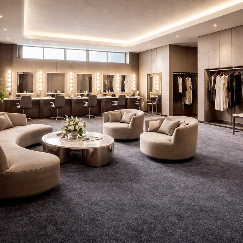 Wall To Wall Carpet Tiles Balta Lily CRP BLT LIL 03 Backstage Artist Preparation Lounge