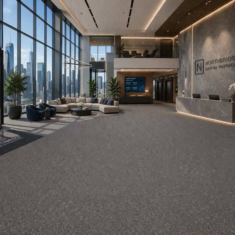Anemone Carpet Tiles CRP BLT ANMN 06 Modern Corporate Lobby