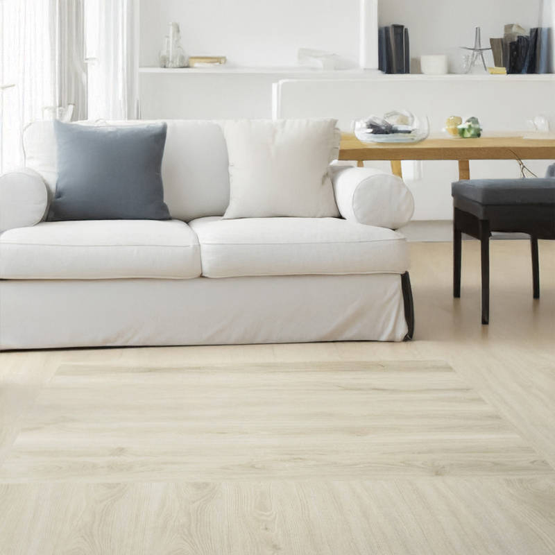 Gerbür Nature LVT White Willo Livingroom Flooring