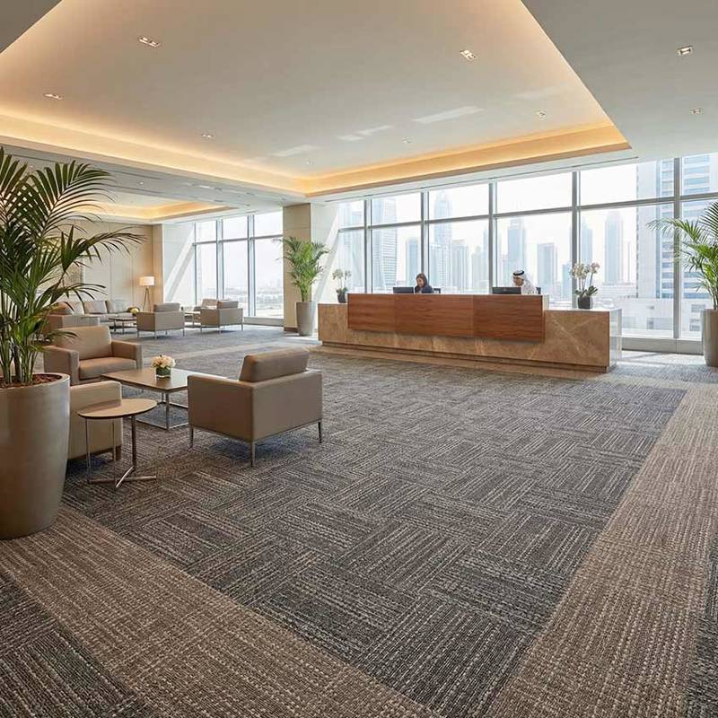 british carpet mills casini 576 carpet tiles in reception