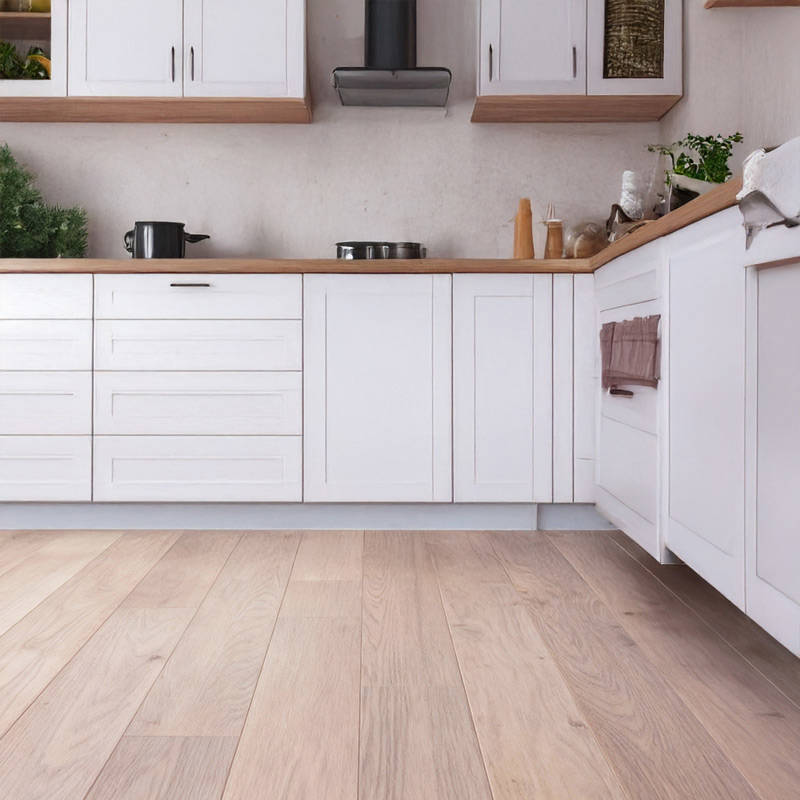 royal parquet oxford classic sandcastle engineered wood flooring in kitchen