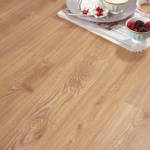 gerbur nature european oak lvt flooring with plate of food