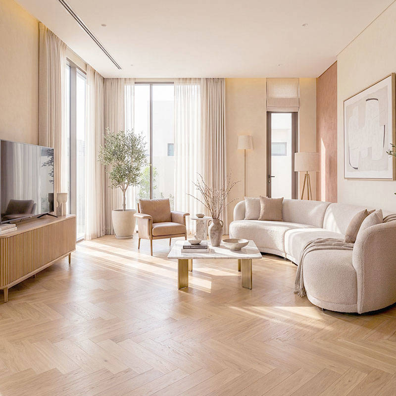 RP Herringbone Honeycombe 13 Engineered Wood Flooring Familyroom