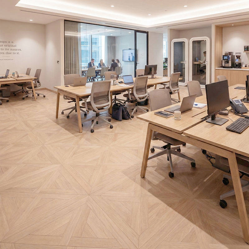 RP Chelsea Square Elegant Wave Dawn 09 Parquetry Flooring Co Warker Desk Zone